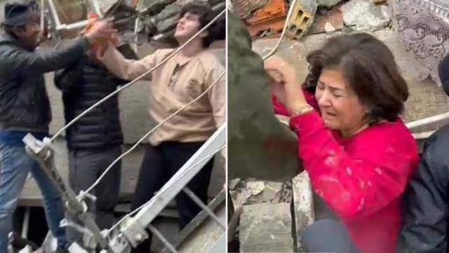 Daha bir möcüzə - 5 nəfərlik ailəsini qarderob asılqanıyla dağıntılar altından xilas etdi (VİDEO)