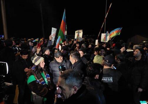 Laçın-Xankəndi yolu: Aksiya davam edir