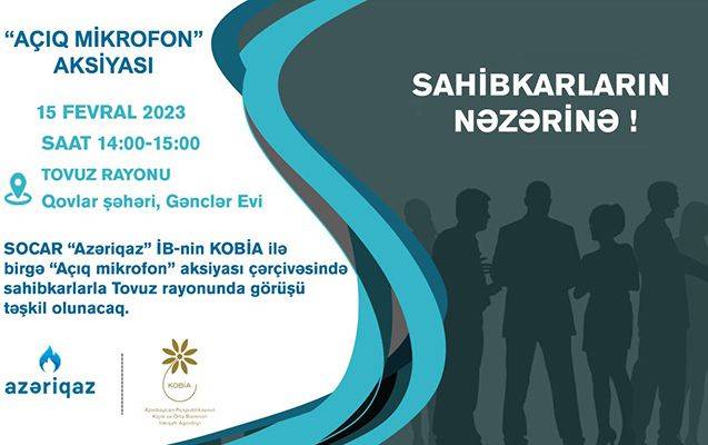 “Açıq mikrofon” bu dəfə Tovuzda olacaq
