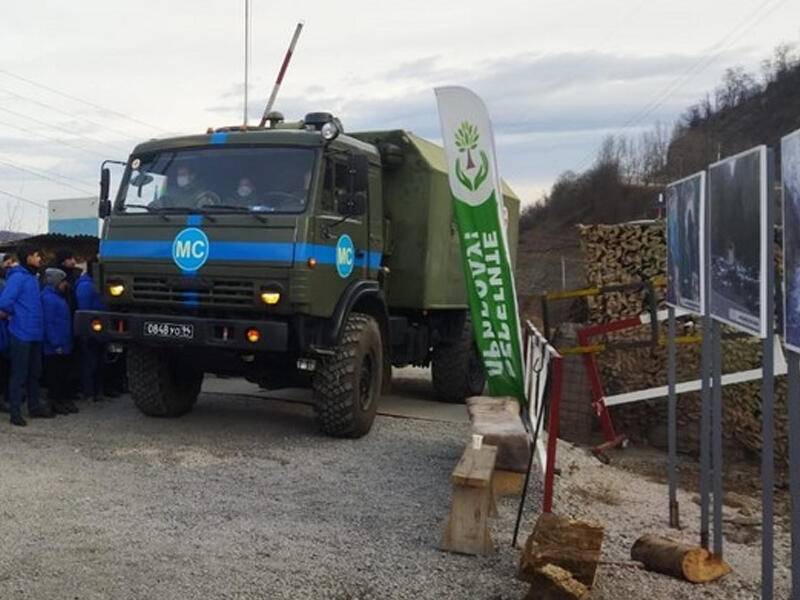 Xankəndi-Laçın yolunda sülhməramlıların avtomobilləri keçdi - YENİLƏNİB