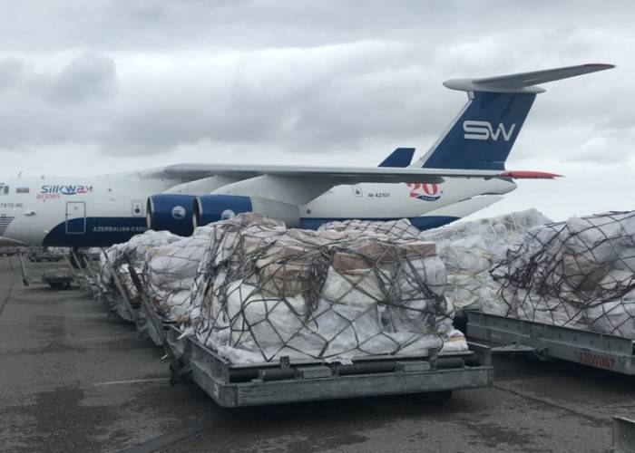 Azərbaycanın Türkiyəyə göndərdiyi humanitar yardımın həcmi açıqlandı -FOTO