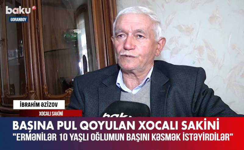 Başına pul qoyulan Xocalı sakini - VİDEO