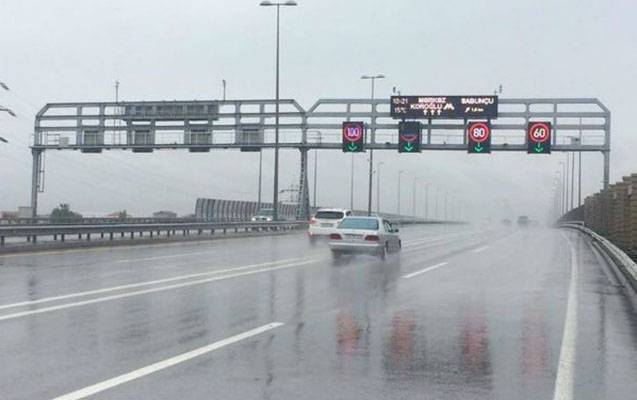 Bu yollarda sürət həddi endirildi