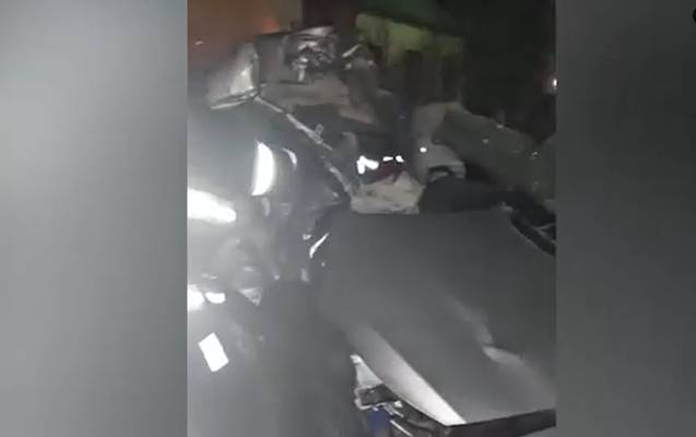 Şəmkir sakinləri qəzadan belə xilas oldu - Video