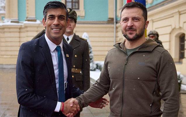 Zelenski Sunakla danışıqlar apardı