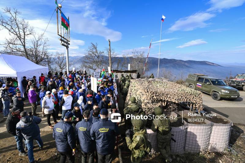 Xankəndi-Laçın yolunda etiraz aksiyası 26 gündür davam edir