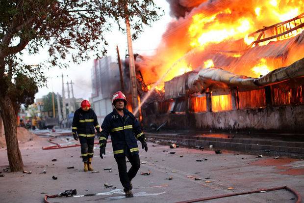 İranda fabrik yanğınında ölənlərin sayı AÇIQLANDI