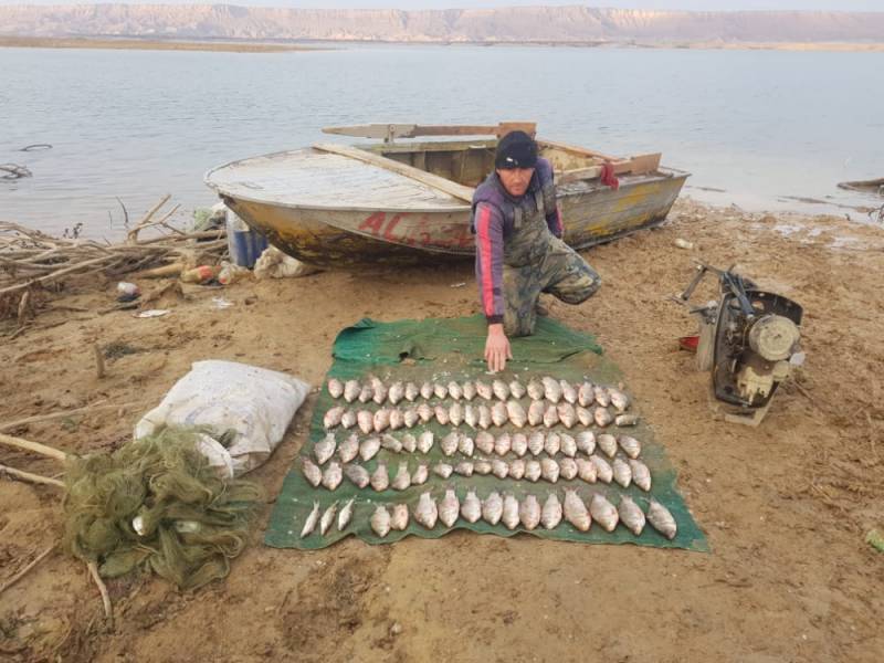 Qanunsuz balıq ovu ilə məşğul olan şəxs SAXLANILDI