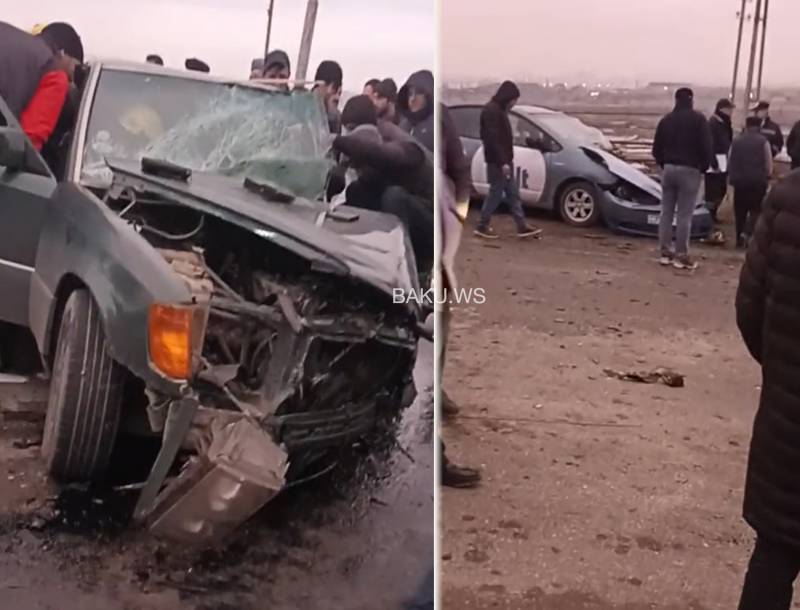 Novxanı-Binəqədi yolunda qəza - \"Prius\"un sərnişini olan gənc qız öldü - VİDEO