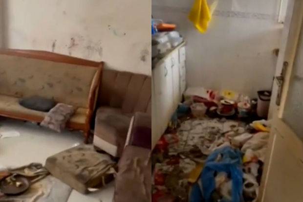 Zibilliyə dönən evdən tərk edilən azyaşlılar tapıldı - VİDEO