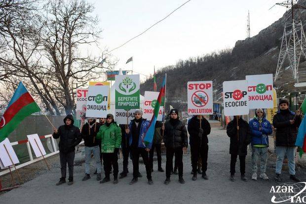 Laçın-Xankəndi yolunda etiraz aksiyasının 48-ci günü - FOTO