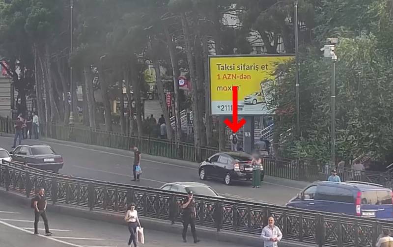 Bakıda sürücü diqqətsizliyi qəzaya səbəb olub - VİDEO