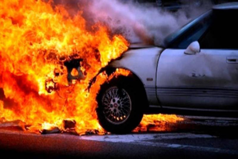 \"Hyundai\" yandı, xəsarət alan var