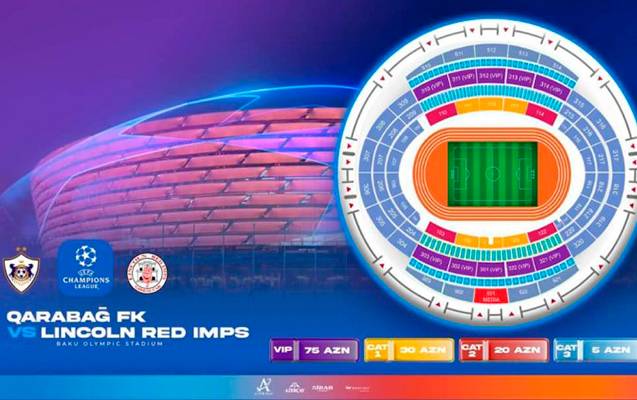 “Qarabağ” – “Linkoln” matçının biletləri satışa çıxır