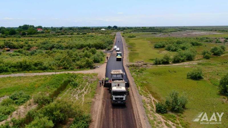 İmişlidə 43.5 km uzunluğa malik yolların yenidən qurulması yekunlaşır - VİDEO/FOTO