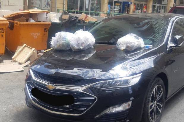 Bakıda maşını düzgün park etməyən sürücü cəzalandırıldı