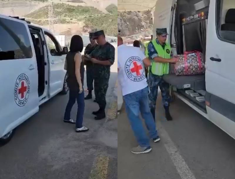 Qarabağın erməni sakinləri “Laçın” sərhəd-buraxılış məntəqəsindən sərbəst keçiblər - VİDEO