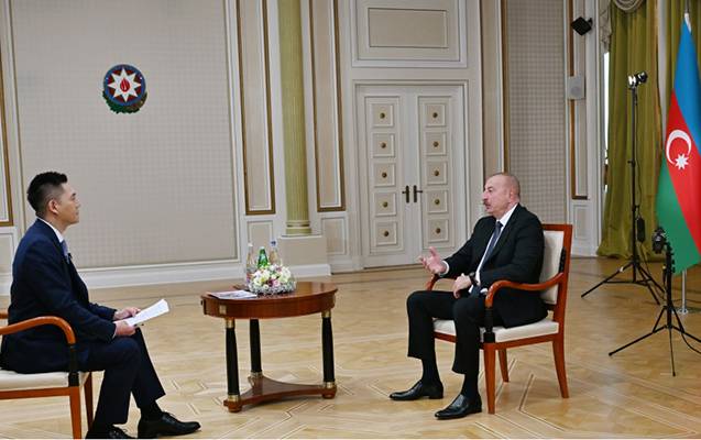 Prezident “China Media Group” media korporasiyasına müsahibə verdi