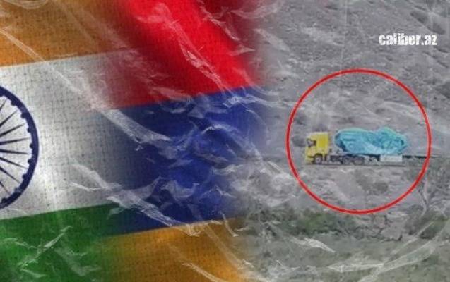 Hindistan Ermənistana hərbi texnika daşıyır - VİDEO