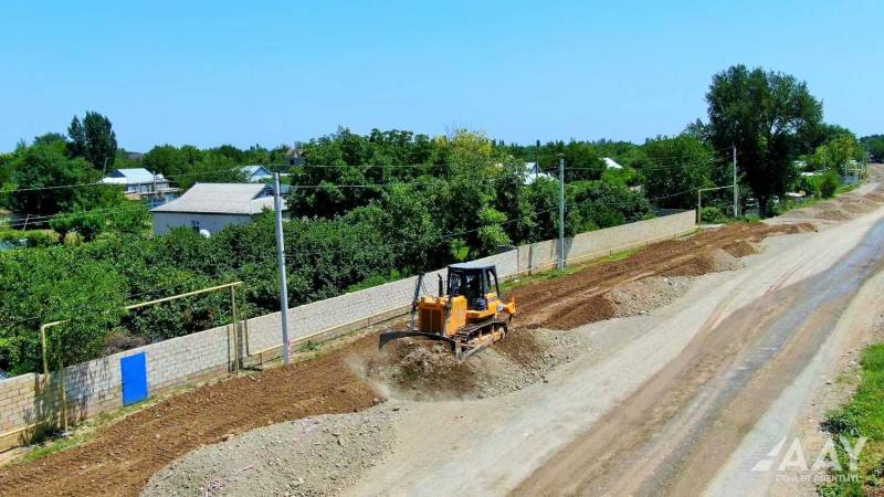 Ağdam - Hindarx - Ağcabədi avtomobil yolu yenidən qurulur - VİDEO/FOTO