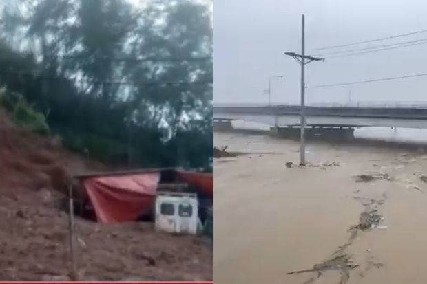 Filippində baş verən təbii fəlakətin görüntüləri - VİDEO