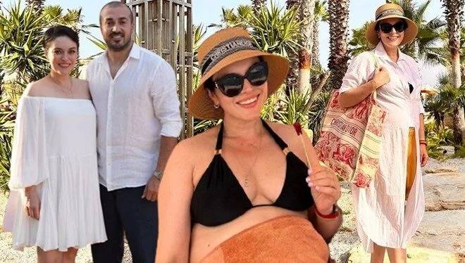 Ezgi Molanın tətil pozaları