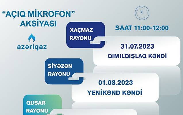 \"Açıq mikrofon” aksiyası davam edir