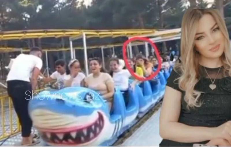 Xırdalanda atraksiondan yıxılıb ölən qadının SON GÖRÜNTÜSÜ - VİDEO