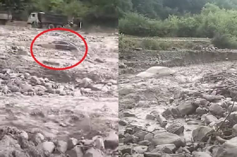 Cülyanda avtomobili sel apardı - ANBAAN VİDEO