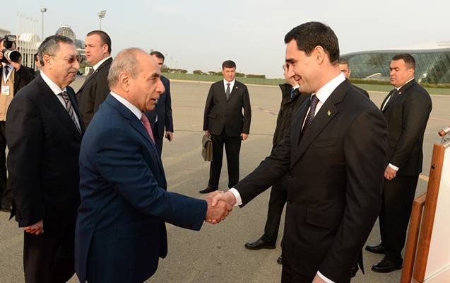 Türkmənistan Prezidenti Azərbaycana gəldi - FOTO