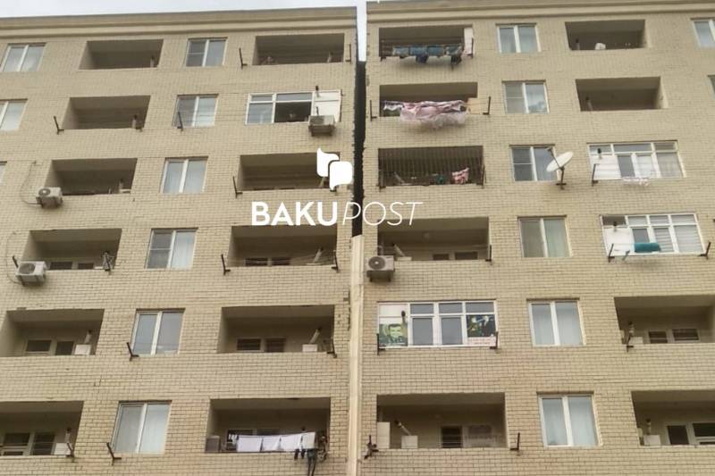 \"Kristal Abşeron\"un tikdiyi bina əyildi: Sakinlərin həyatı TƏHLÜKƏDƏ - FOTO-VİDEO