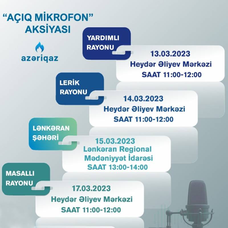 SOCAR \"Azəriqaz\" İB-nin \"Açıq mikrofon\" aksiyası davam edir