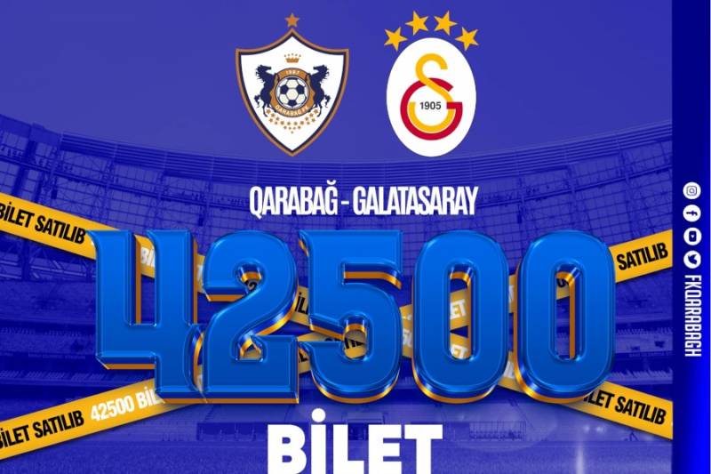 “Qarabağ” “Qalatasaray”la oyuna satılan biletlərin sayını açıqladı