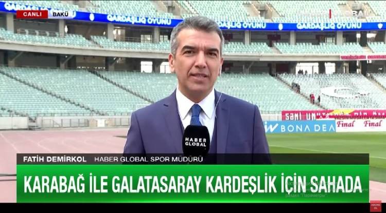 \"Haber Global\"ın \"Qarabağ\" - \"Qalatasaray\" matçı haqda reportajı - VİDEO