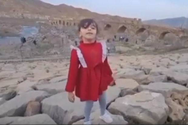 Arazın o tayında yaşayan qızcığazdan İran mollalarına tərs şillə - VİDEO