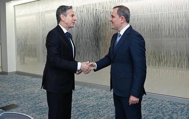 Ceyhun Bayramovla Blinkenin görüşü başladı - FOTO