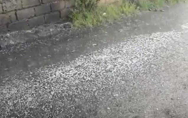 İsmayıllıya dolu düşdü - VİDEO