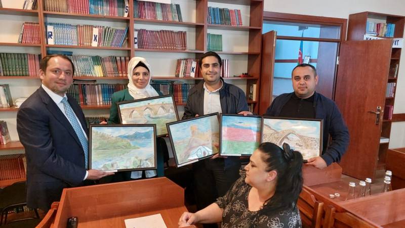 Dövlət Ekoloji Ekspertiza Agentliyi tərəfindən internat evində rəsm müsabiqəsi keçirildi - FOTOLAR