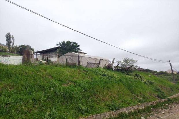 Azərbaycanda torpaq sürüşməsi olub - VİDEO