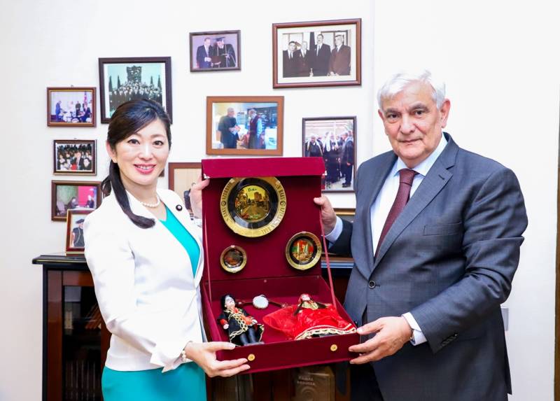 Kamal Abdulla Yaponiyanın XİN rəhbərinin müavini ilə görüşüb - FOTO