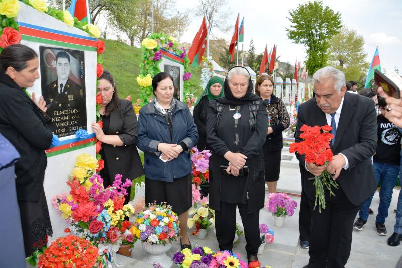 Vətən müharibəsi şəhidi Elməddin Vəkilovun anım günü keçirildi - FOTOLAR
