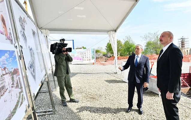 İlham Əliyev və xanımı Şuşada açılışlarda iştirak etdi