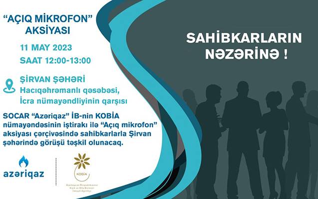 Sahibkarlarla növbəti görüş Şirvan şəhərində keçiriləcək