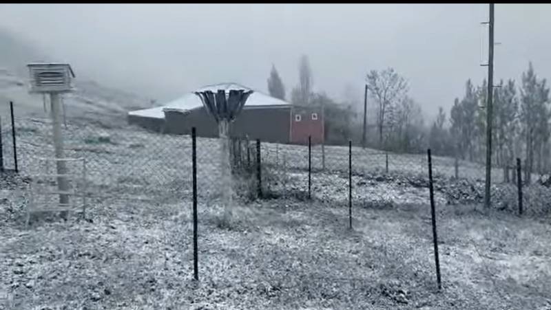 Xınalığa qar yağdı - VİDEO