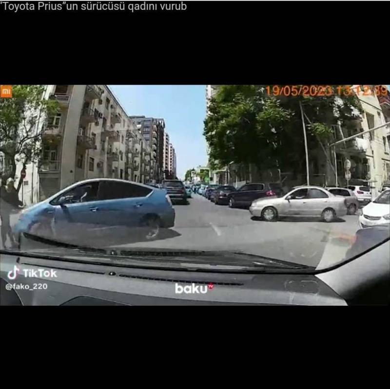 Bakıda qəza: “Prius” qadını vurdu - ANBAAN VİDEO