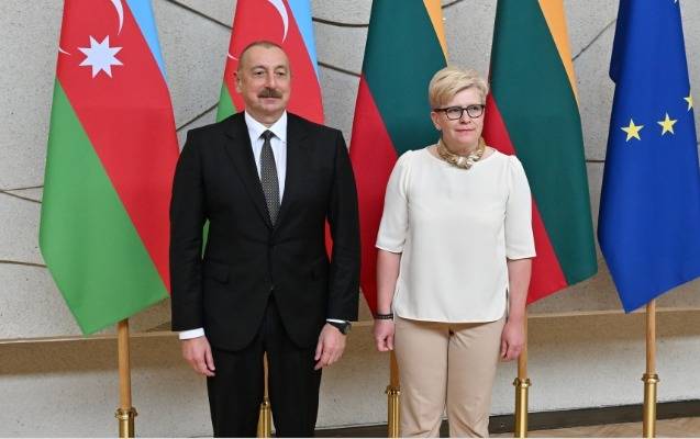 İlham Əliyevin Litva Baş naziri ilə görüşü başladı - FOTOLAR