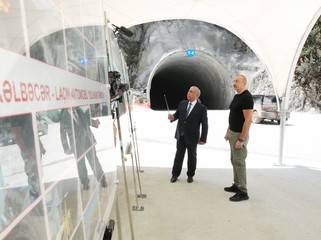 Prezident Kəlbəcər-Laçın yolunda görülən işlərlə tanış oldu