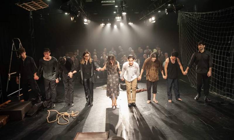 Milli Teatrın laboratoriyası “Son xətt” tamaşasını təqdim etdi - FOTOLAR