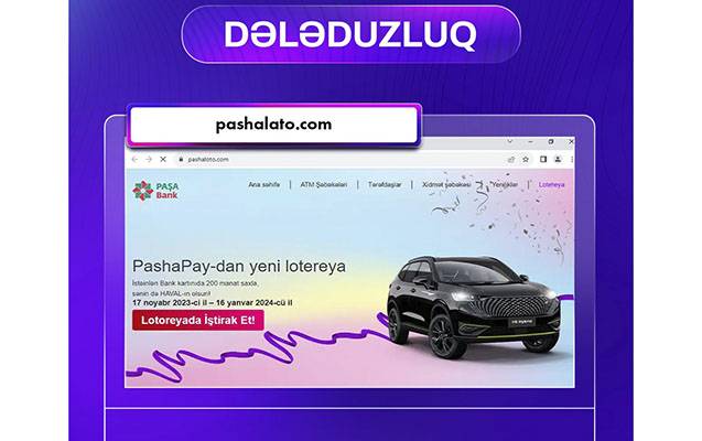 Saxta lotereya kampaniyası keçirilməsi ilə bağlı - Xəbərdarlıq (FOTO)