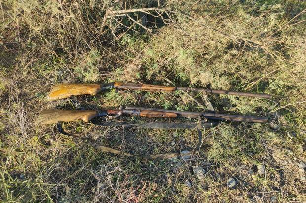 2 rayonda silah-sursat aşkarlandı - FOTO